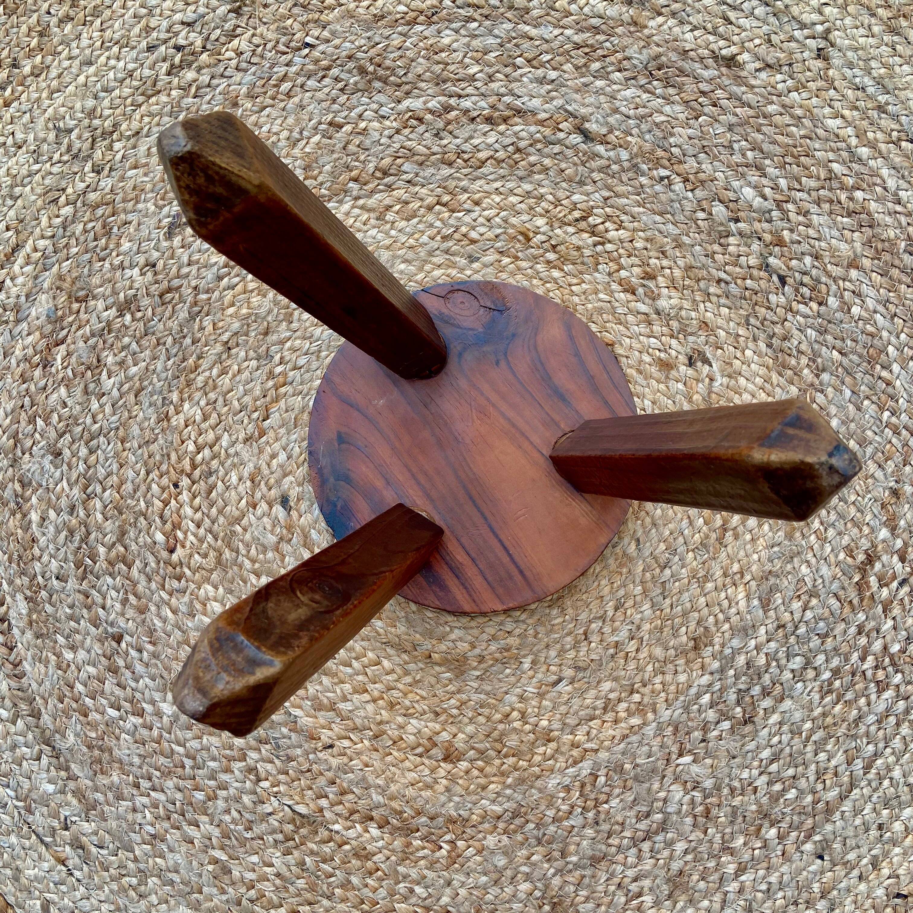 Brutalist tripod stool