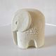 Paper press sculpture elephant Marbell Stone art belgium design 70s