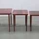 Mid-century Danish nesting tables in solid wood and veneer, 1960s