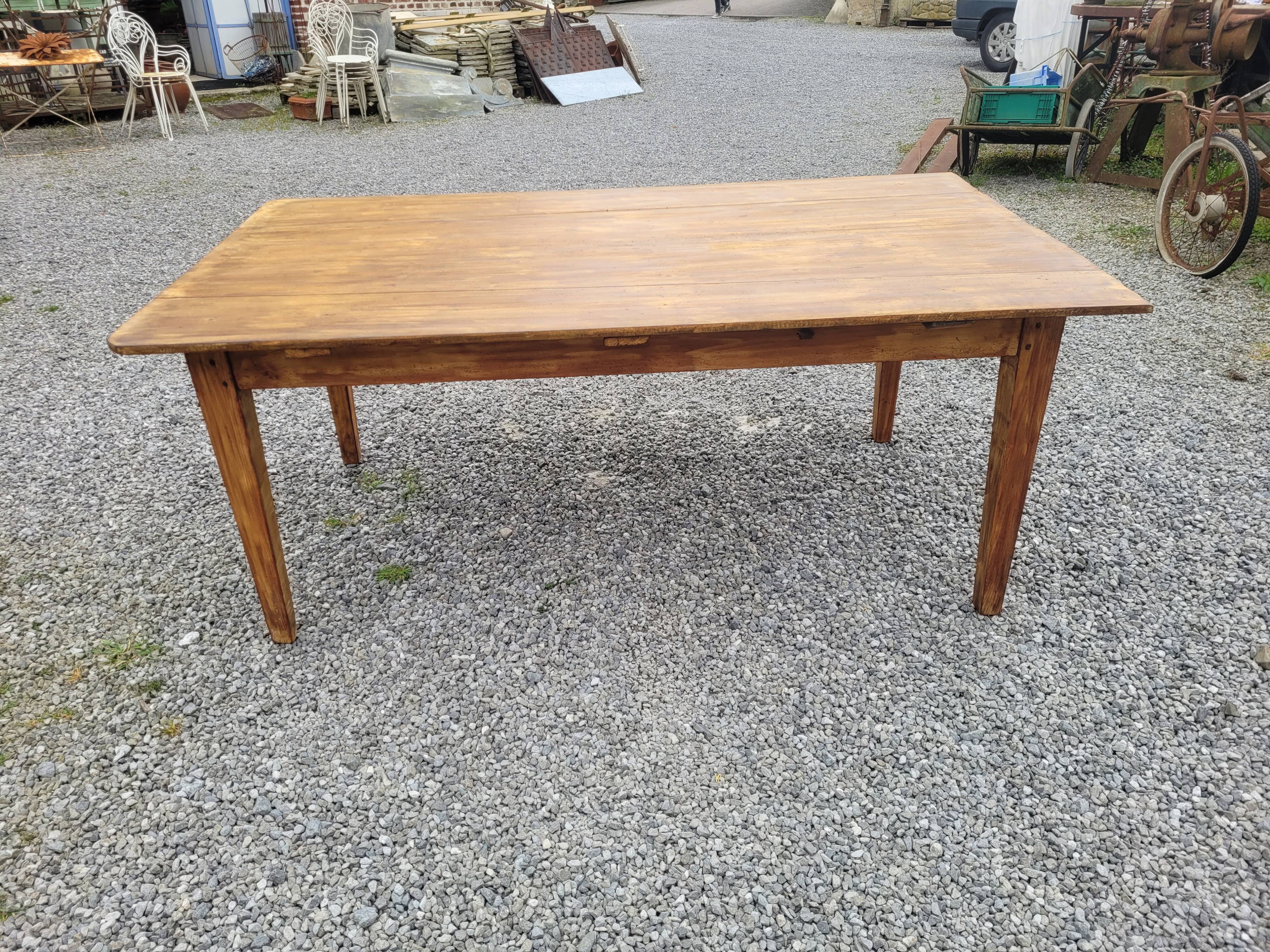 Old fir farm table, 180×102cms