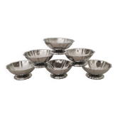 Coupes à dessert / glace en inox 18/10 style Guy Degrenne forme fleur