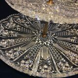 Crystal and bronze cake display