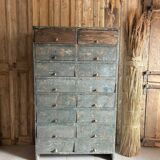 Old patinated flap cabinet