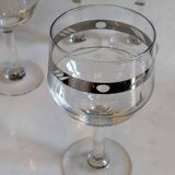 Verres à pied art déco