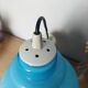 Vintage turquoise opaline glass pendant – 1960s/70s