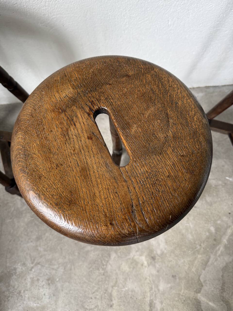 Oak bistro stools 1950