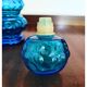 Carafe / Bouteille Empoli Bleue Vintage avec bouchon