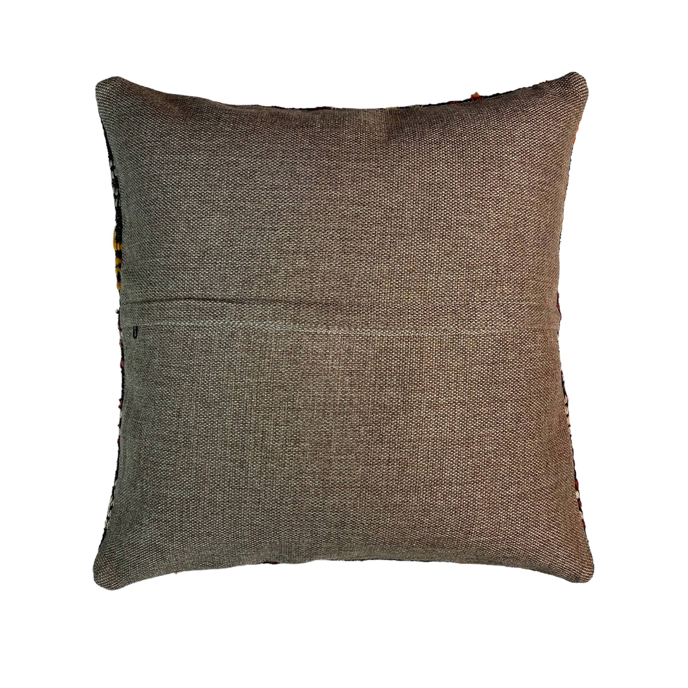 VINTAGE TURKISH KILIM CUSHION COVER , 45 X 45 CM