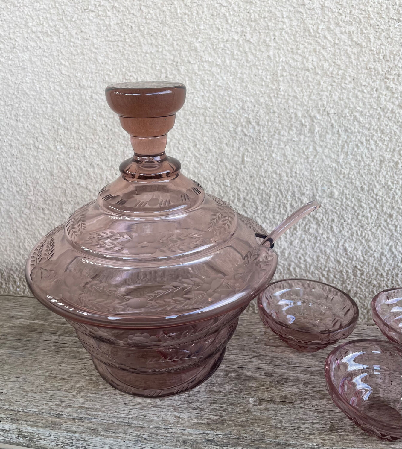 ENGRAVED CRYSTAL PUNCH SERVICE