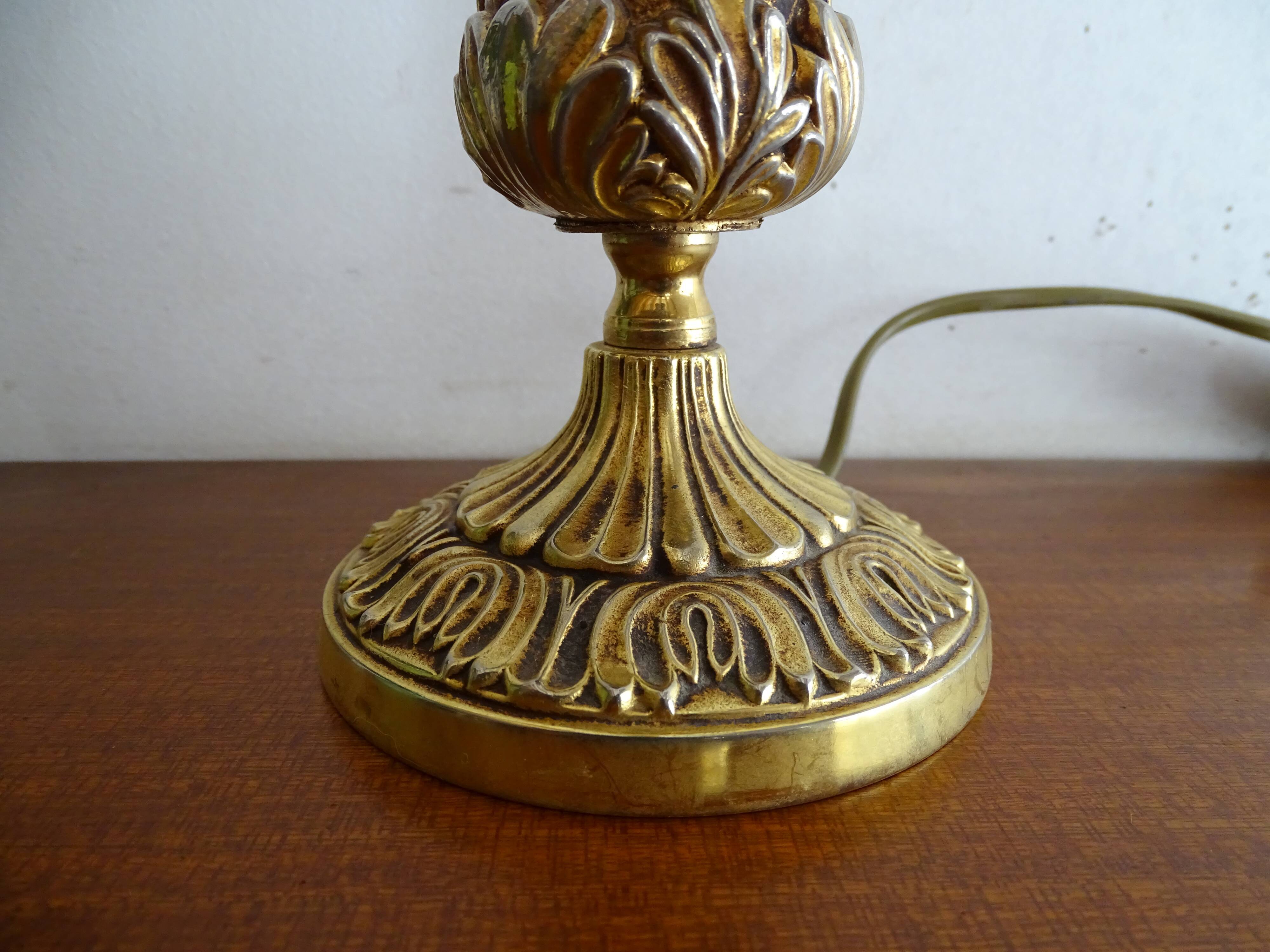 Table lamp foot bronze Art Deco style