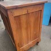 Antique solid wood buffet – marquetry and curved legs – 19th century