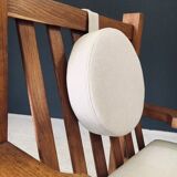 Brutalist Square Oak Lounge Chair, Belgium, 1950s