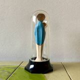 Madonna under bell with Baby Jesus in plastic - Made in Italy - 1960.