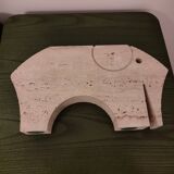 Large travertine elephant model, Fratelli Mannelli, Italy, 1970s