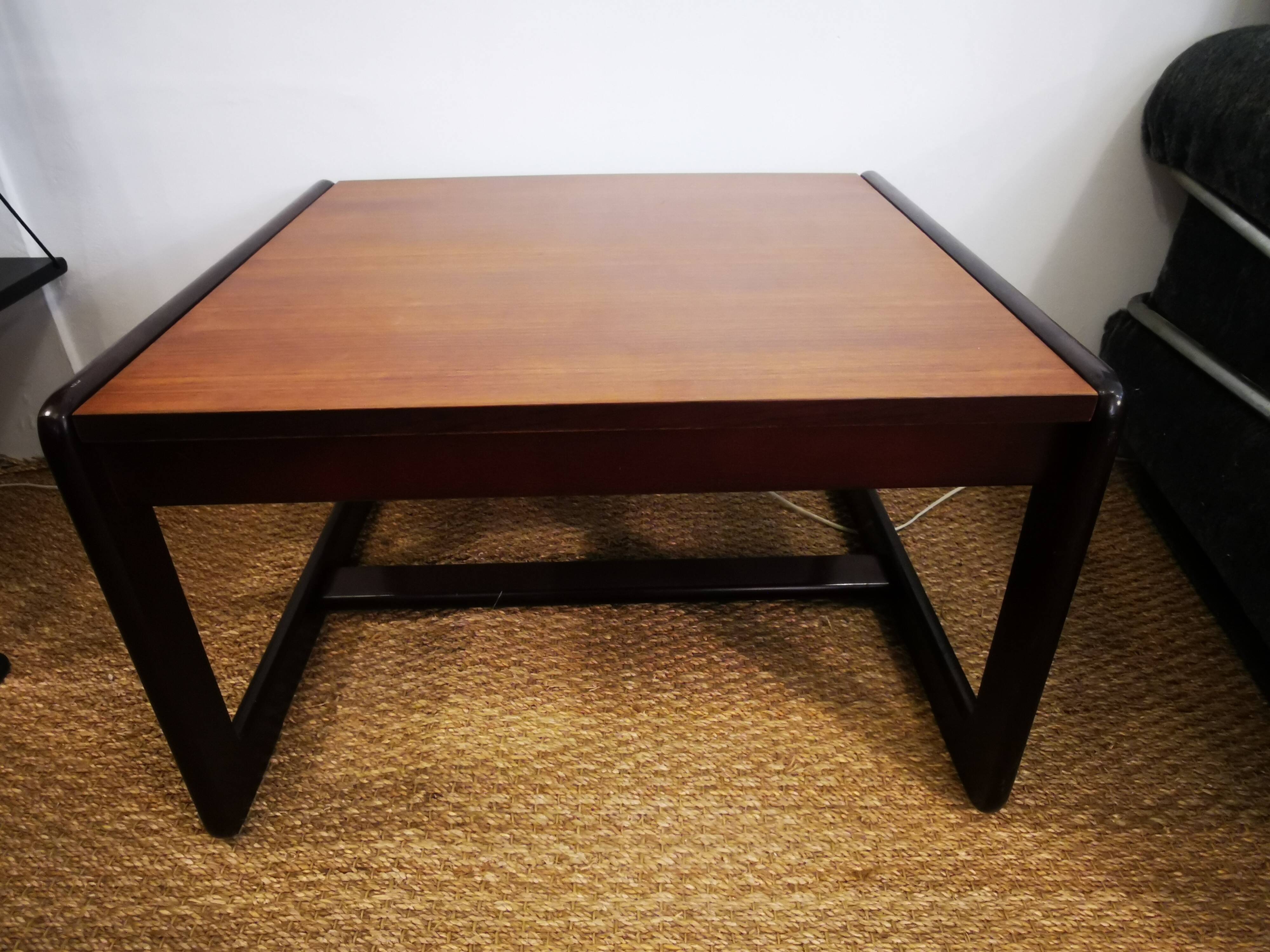 Vintage wooden coffee table from the 70s