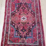 Tapis ancien persan épais en laine noué main 140 x 224 cm