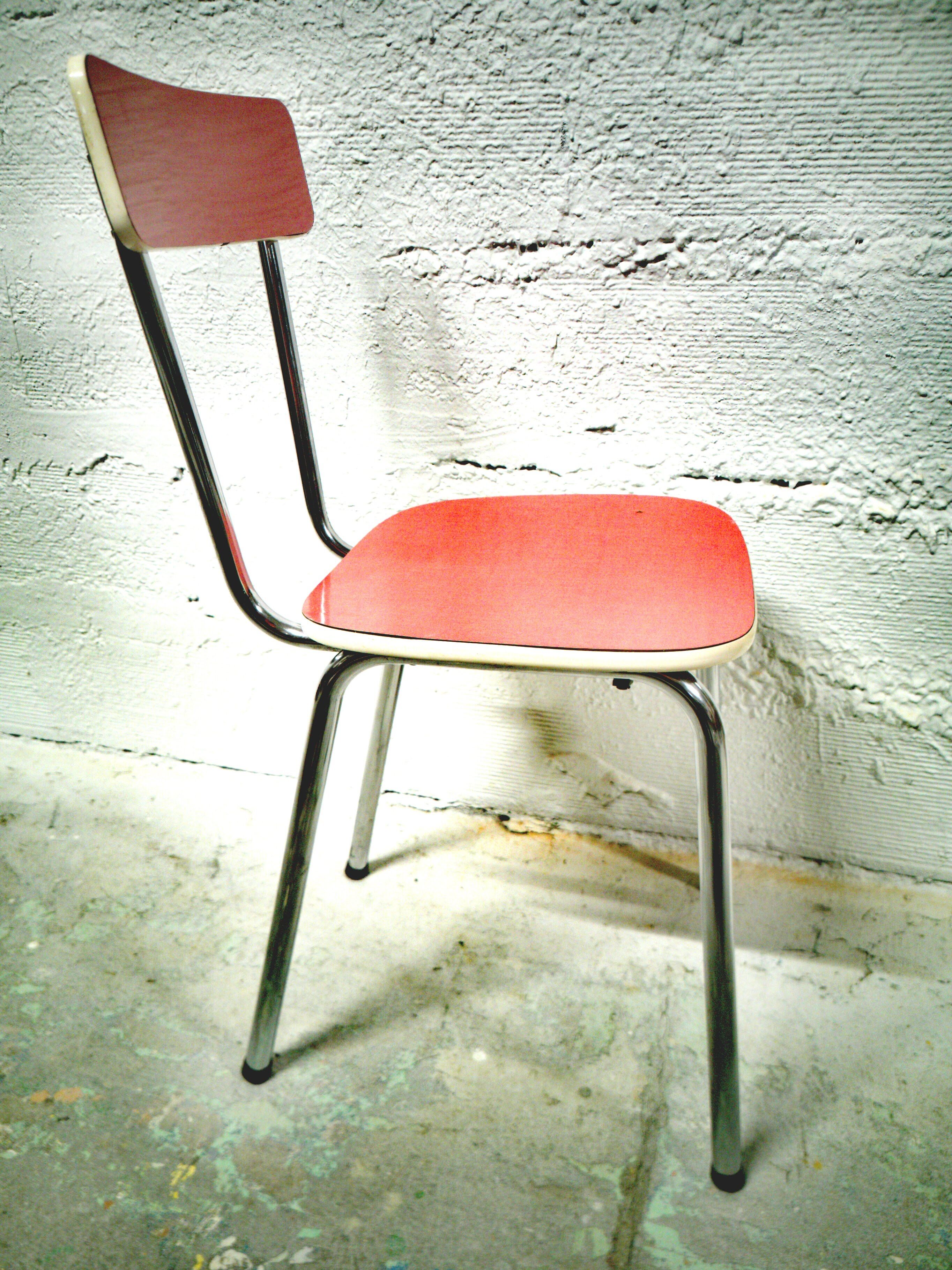 Red formica chair
