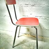 Red formica chair