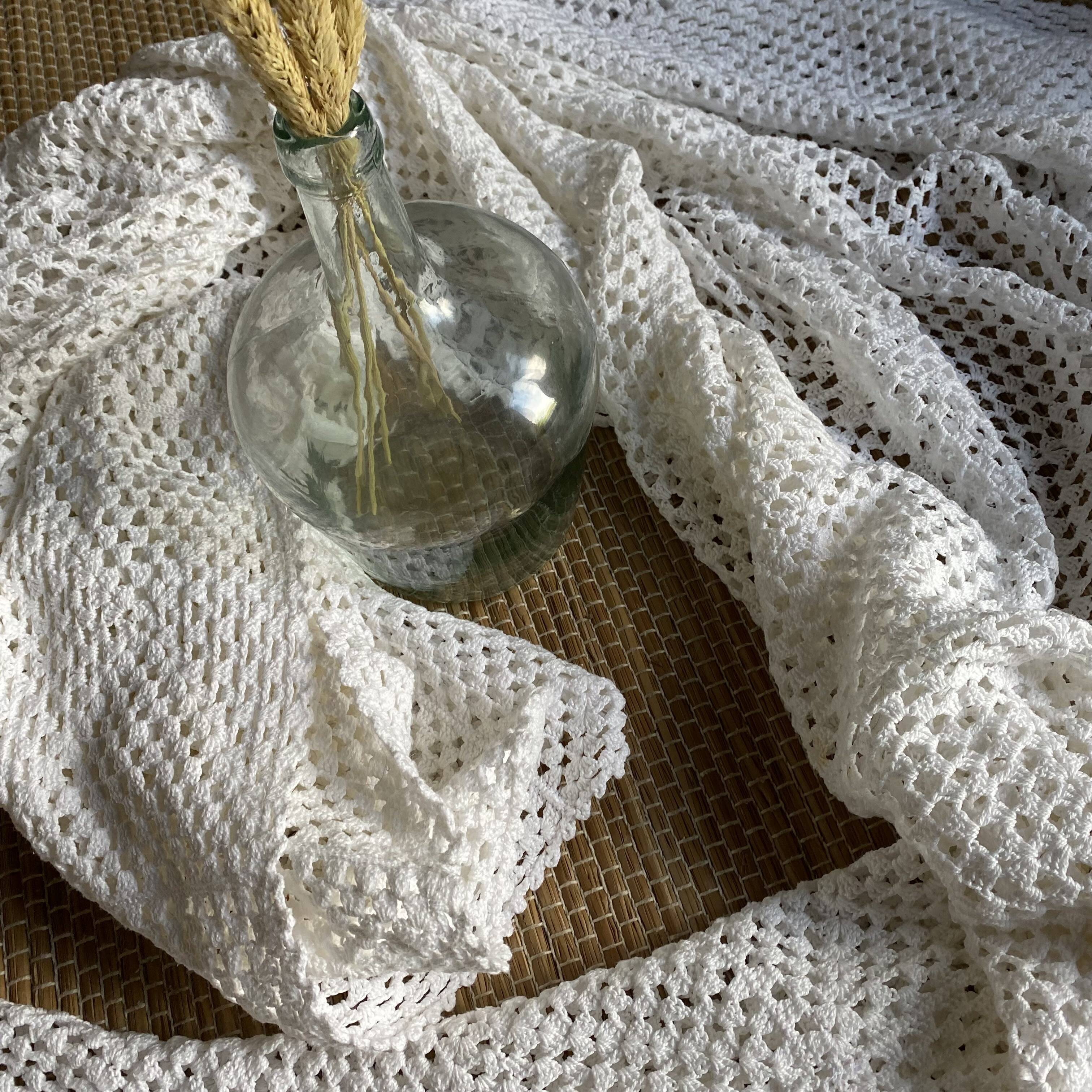 Vintage crochet bed top