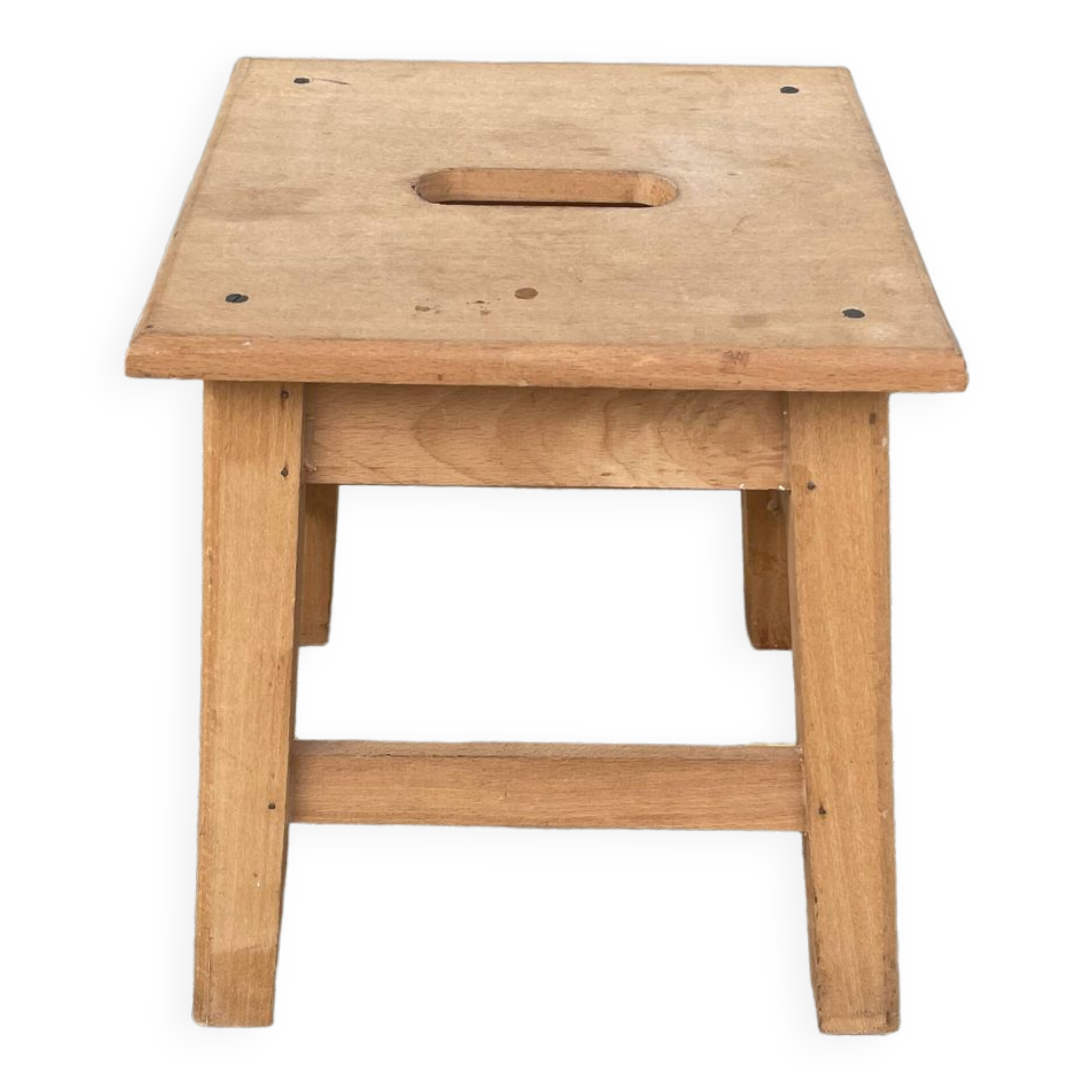 Small low wooden stool