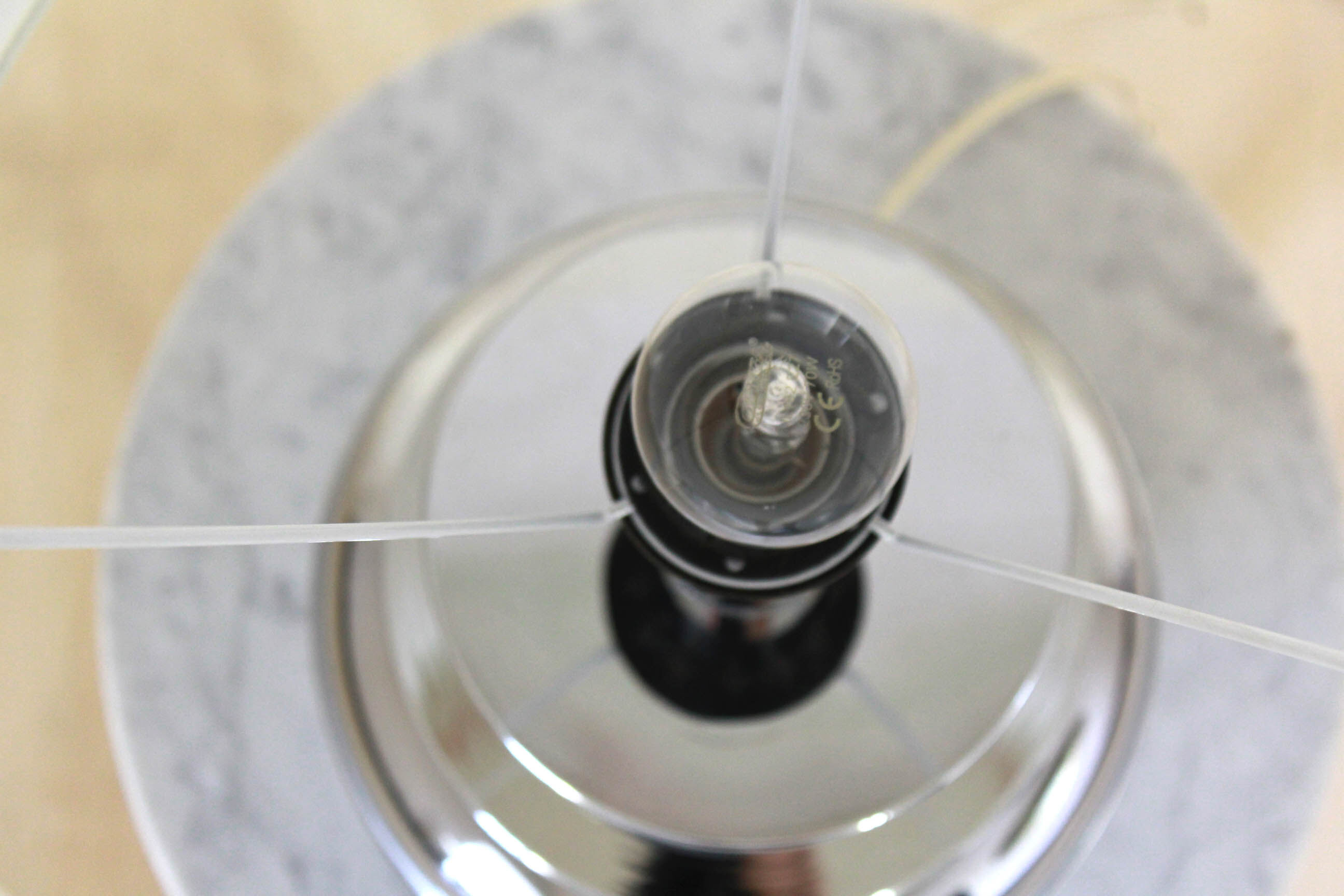 1950s vintage chromed table lamp