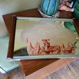 Vintage mirror tray