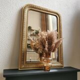 Mirror 99 x 72 cm gilded Louis Philippe old