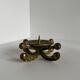 Vintage brutalist bronze candlestick
