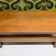 Brutalist coffee table oak 1970 vintage