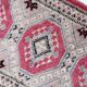 Vintage carpet Uzbek Bukhara handmade 32cm x 97cm 1970s