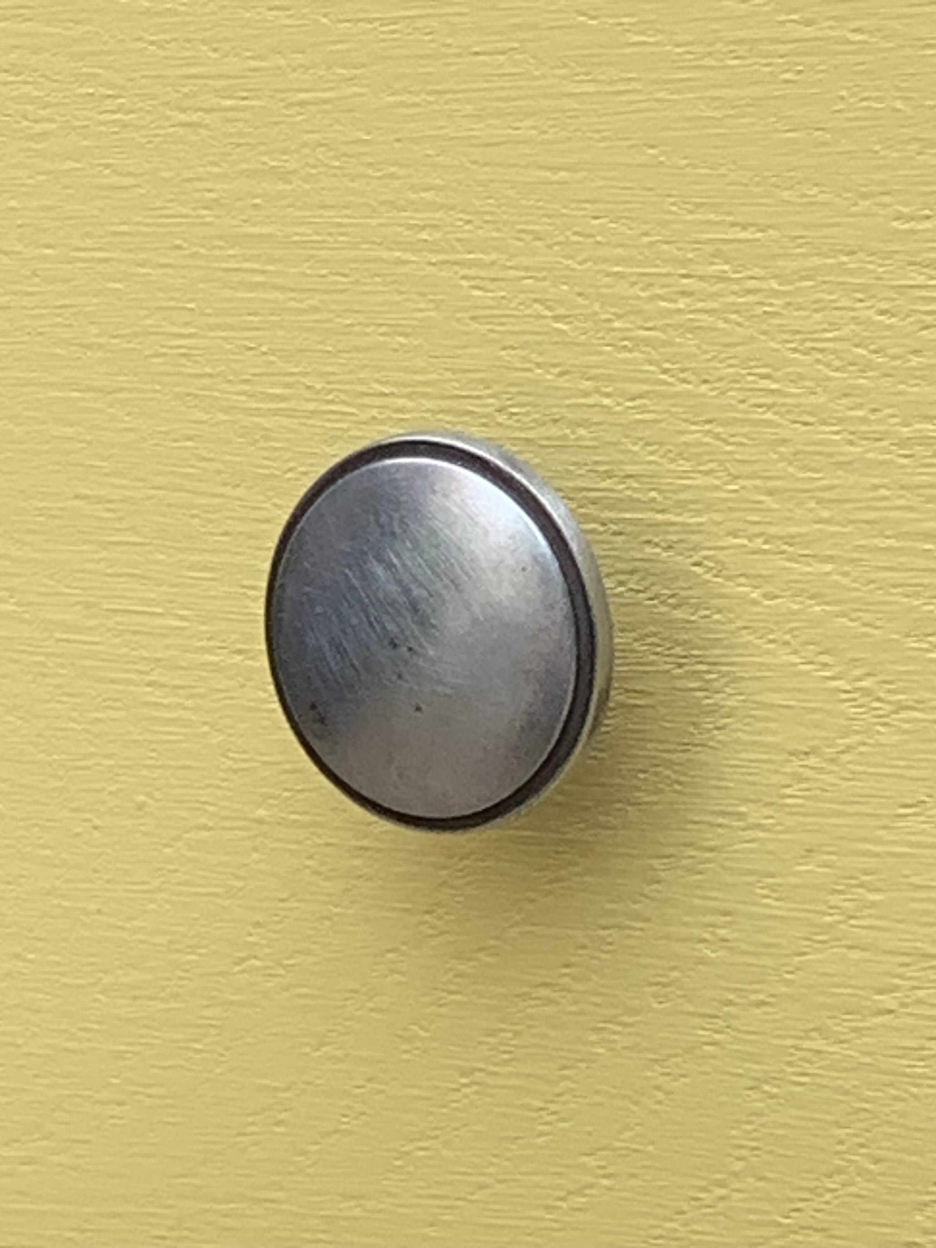 Art Deco chest of drawers in raw oak and yellow