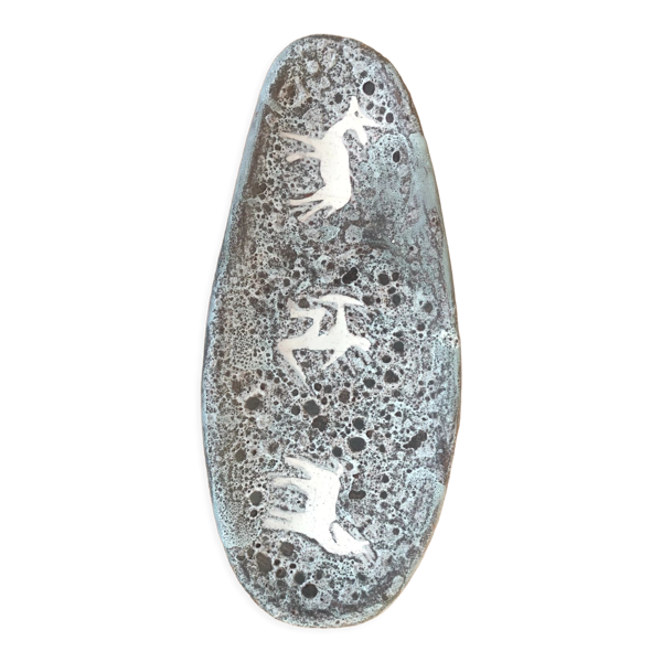 Ensemble plat pichet céramique vintage/Vallauris Annette Roux