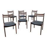 6 chaises vintage en teck