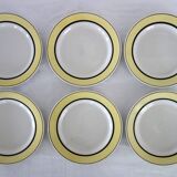 6 assiettes à dessert vintage faïence de Badonviller