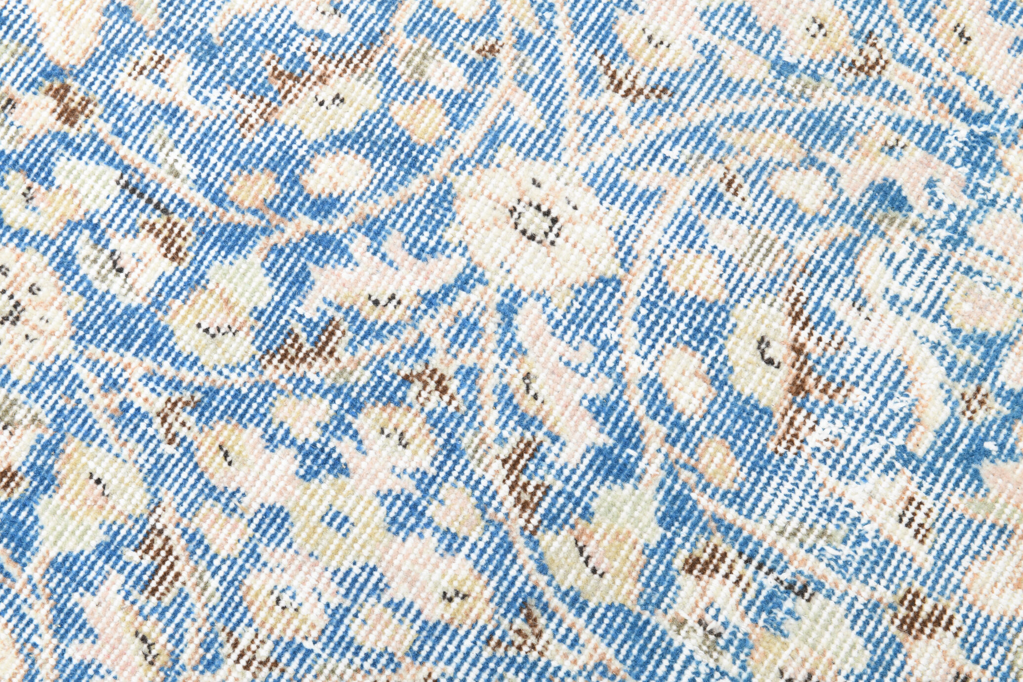 3x10 Turkish vintage runner rug hand-made blue runner 3x10 runner 310x75cm