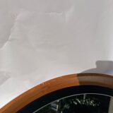 Miroir suédois en teck par Uno &Östen Kristiansson pour Luxus 50cm