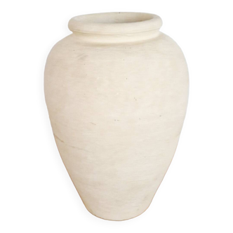 Vase argile crème mat