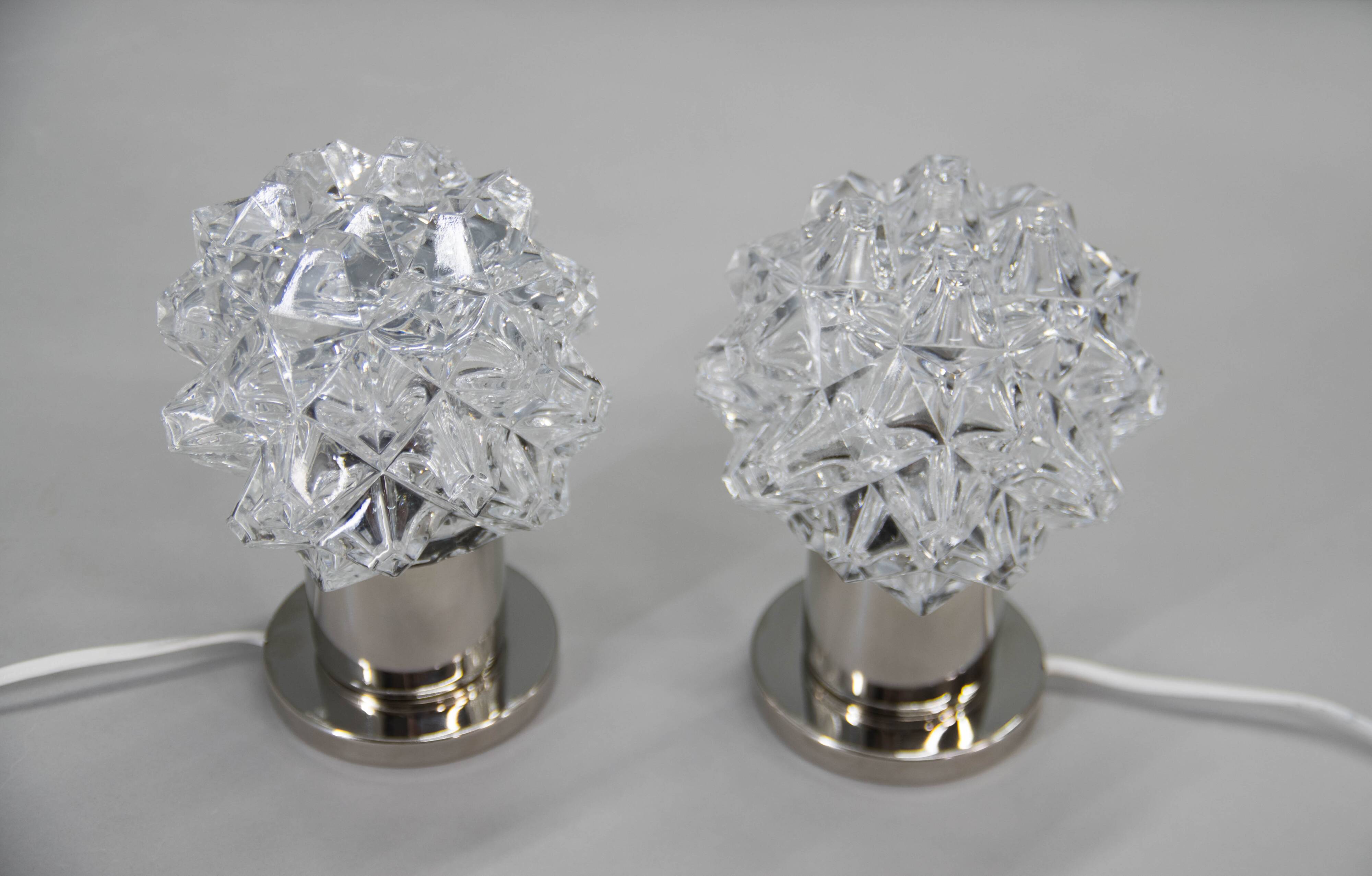 Two Bedside Table or Wall Lamps by Kamenicky Senov, 1970s