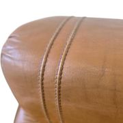 Vintage cognac leather armchair / single seater armchair / armchair