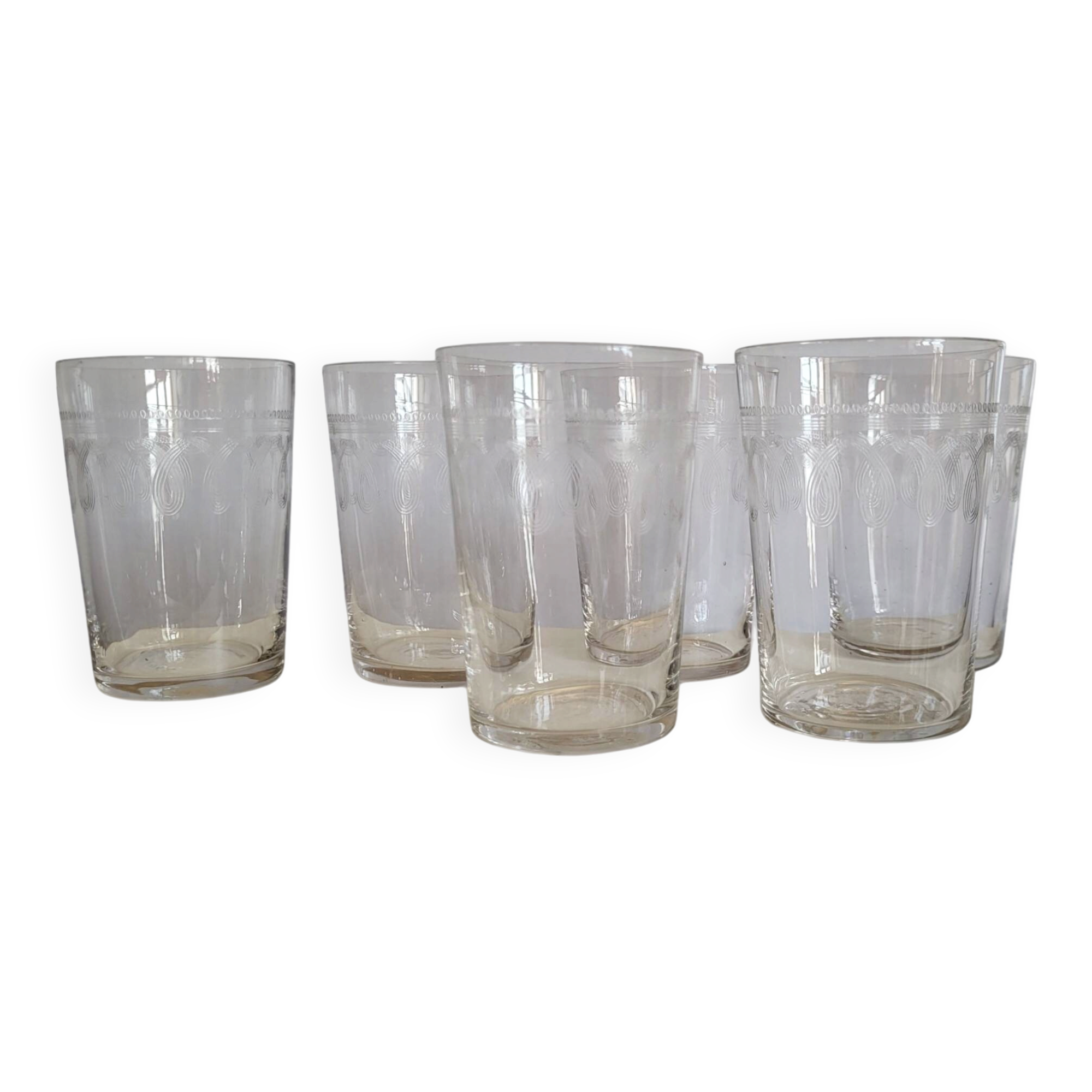 6 water tumblers