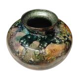Vase en verre laqué