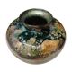 Lacquered glass vase
