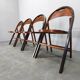 Set of Four Bauhaus Folding Chairs B751 by Ligna, Czechoslovakia 1930s