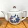 Tasses et théière vintage oiseaux
