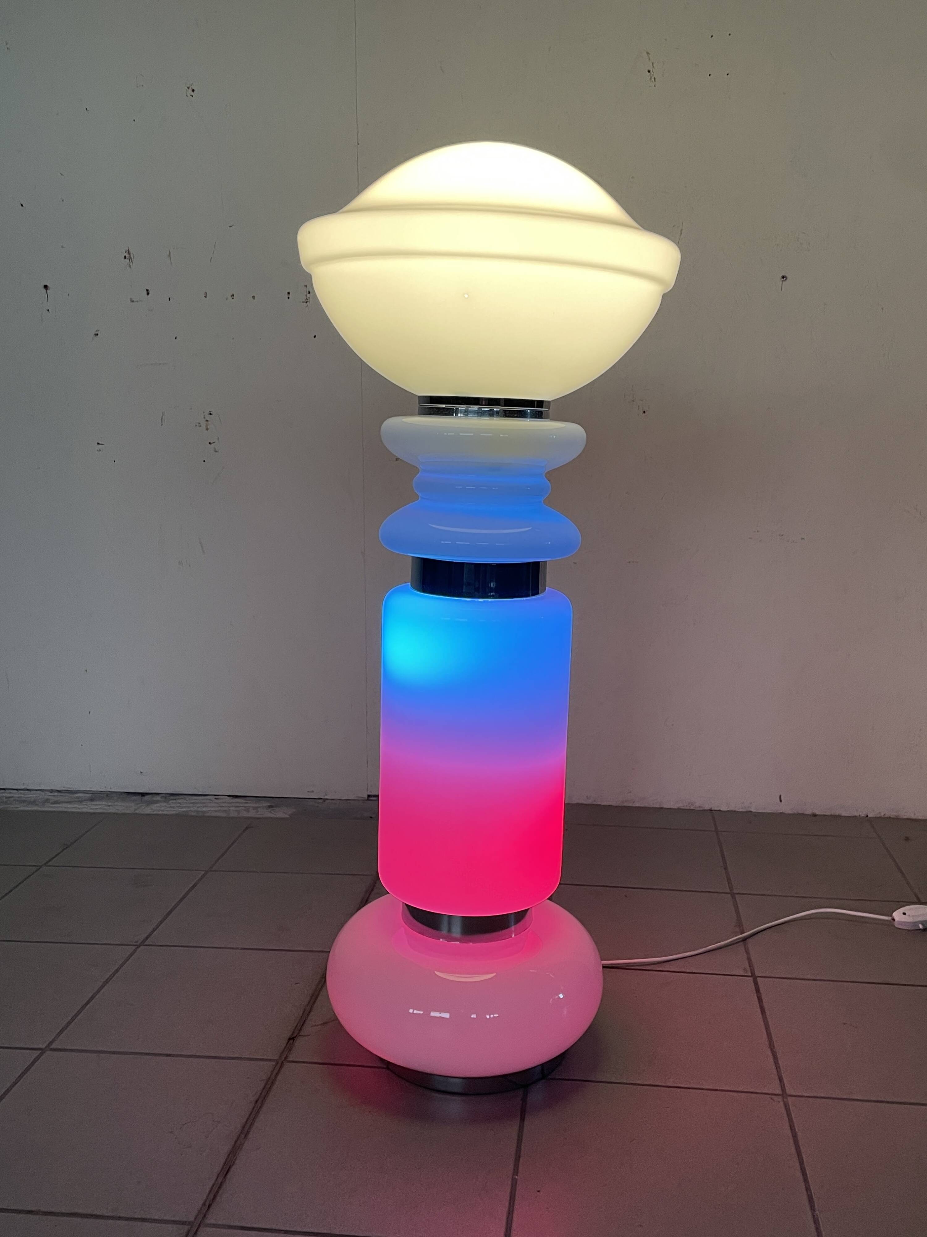 Lampadaire "Birillo" de Carlo Nason pour AV Mazzega, 1970