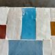 Square coffee table in multicoloured zellige, handcrafted in Morocco.