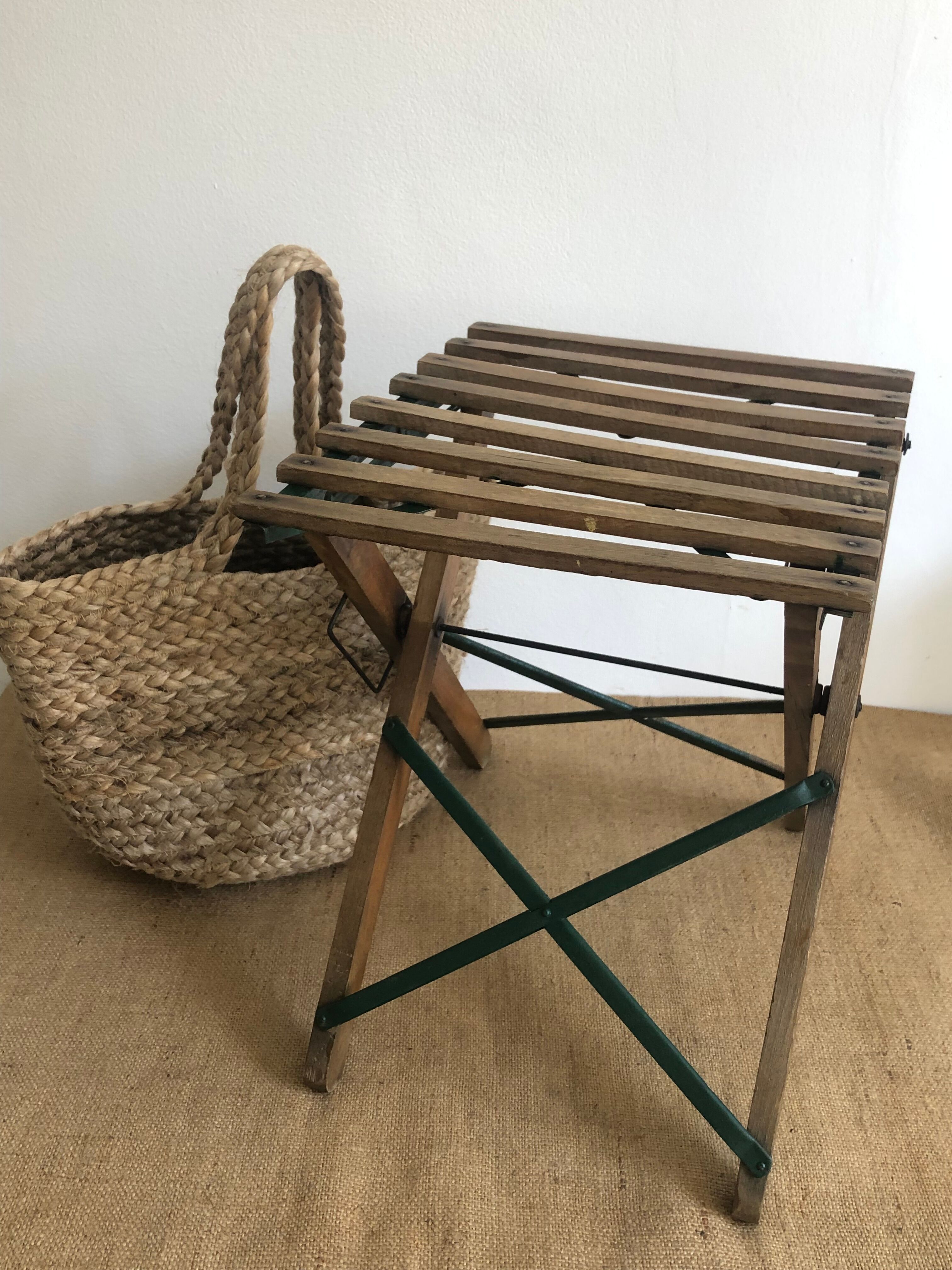 Folding stool of fisherman or painter