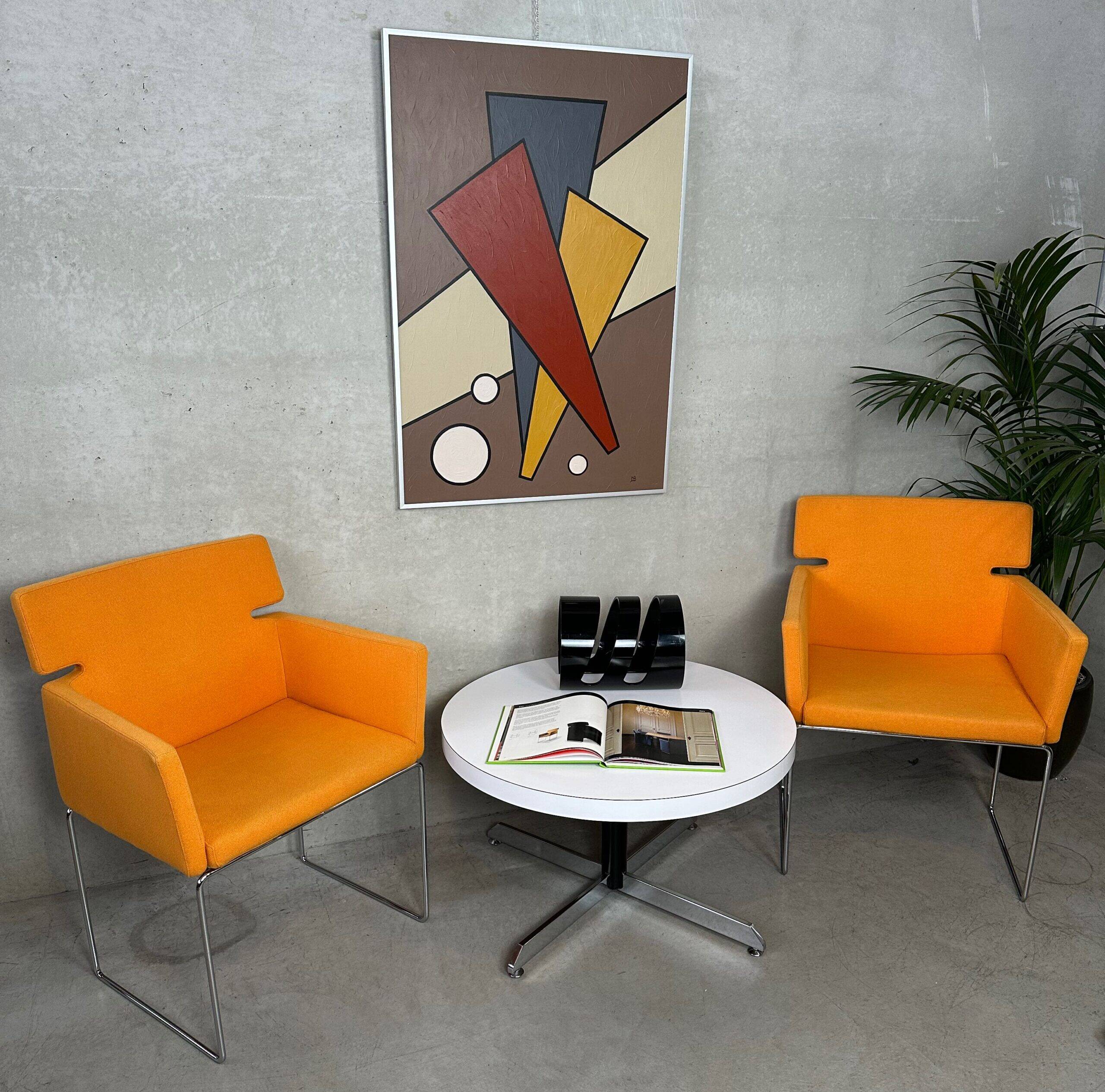 2x fauteuils vintage 'Key-s' – Arnold Merckx – Artifort