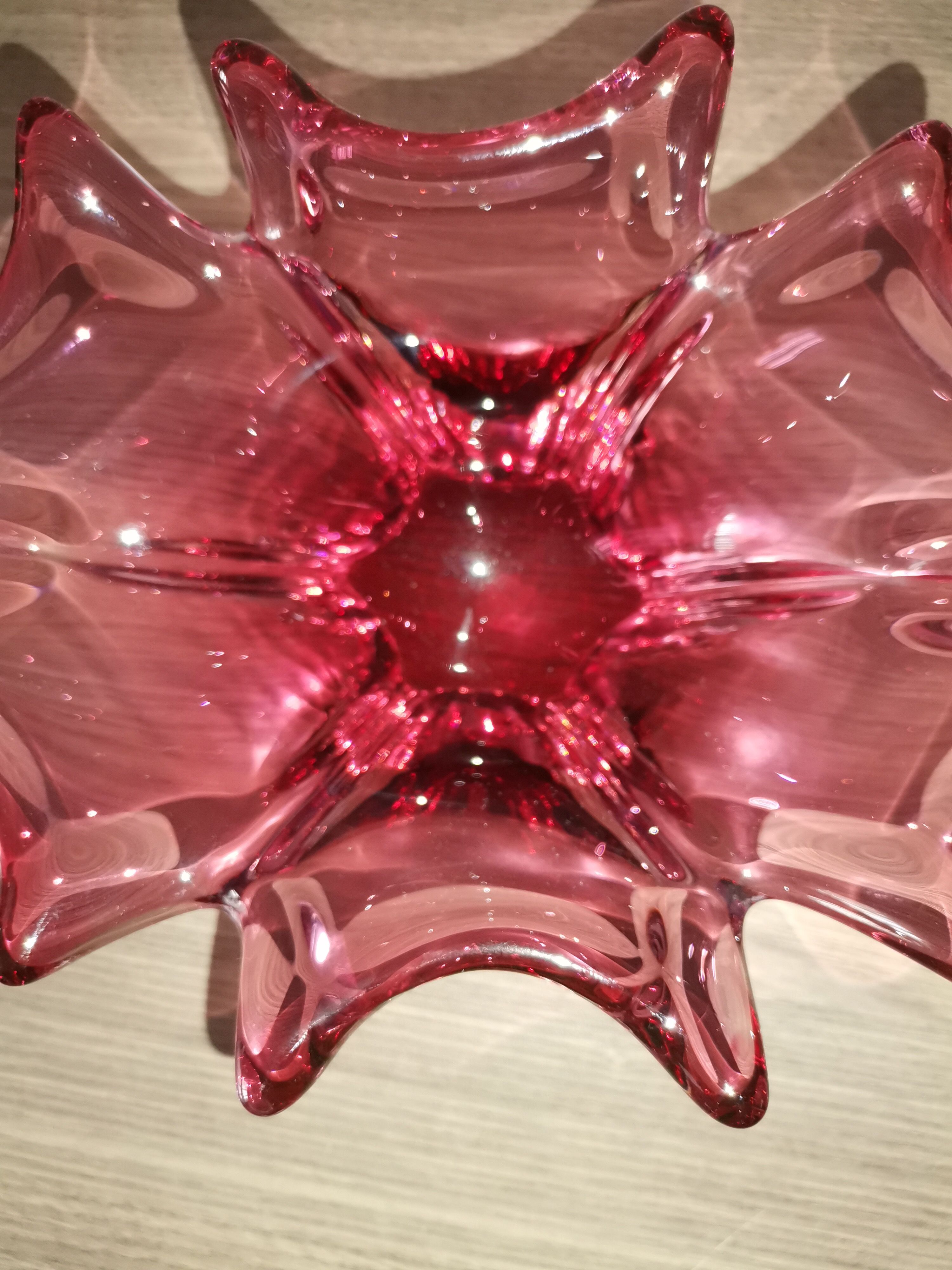 Red murano vase from the 60s