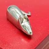 Rare 6 silver metal mouse knife rests, knife holder